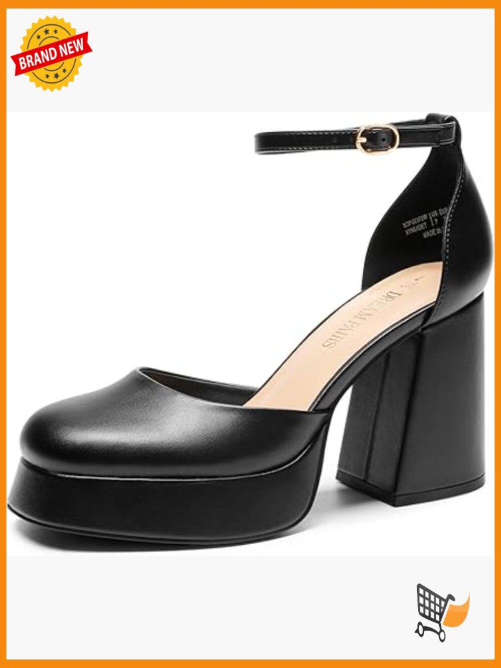 Chunky Platform High Heels Block Ankle Strap Dress Pumps Shoes
